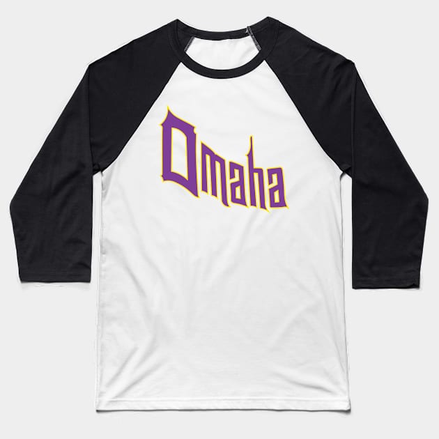 Omaha purple Baseball T-Shirt by StoreShaSha